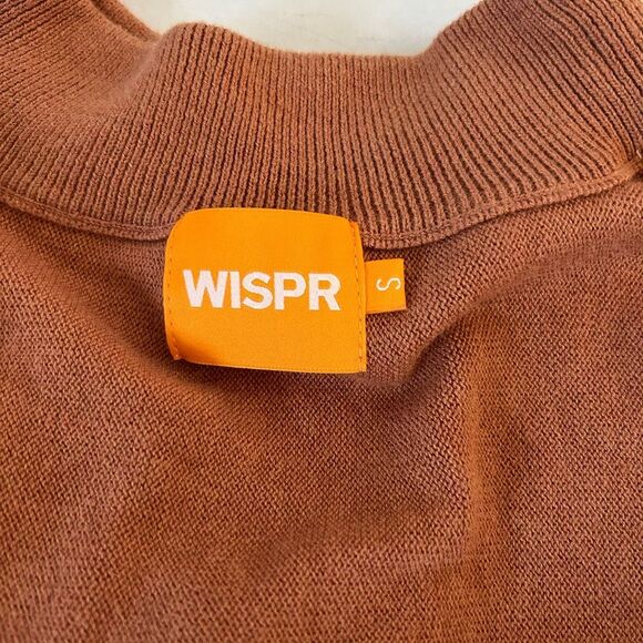 WISPR Mock Turtleneck Silk Blend Sweater Relaxed Fit and Long Sleeves Size S - Picture 5 of 8